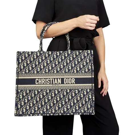 dior metallic|christian Dior fabric tote.